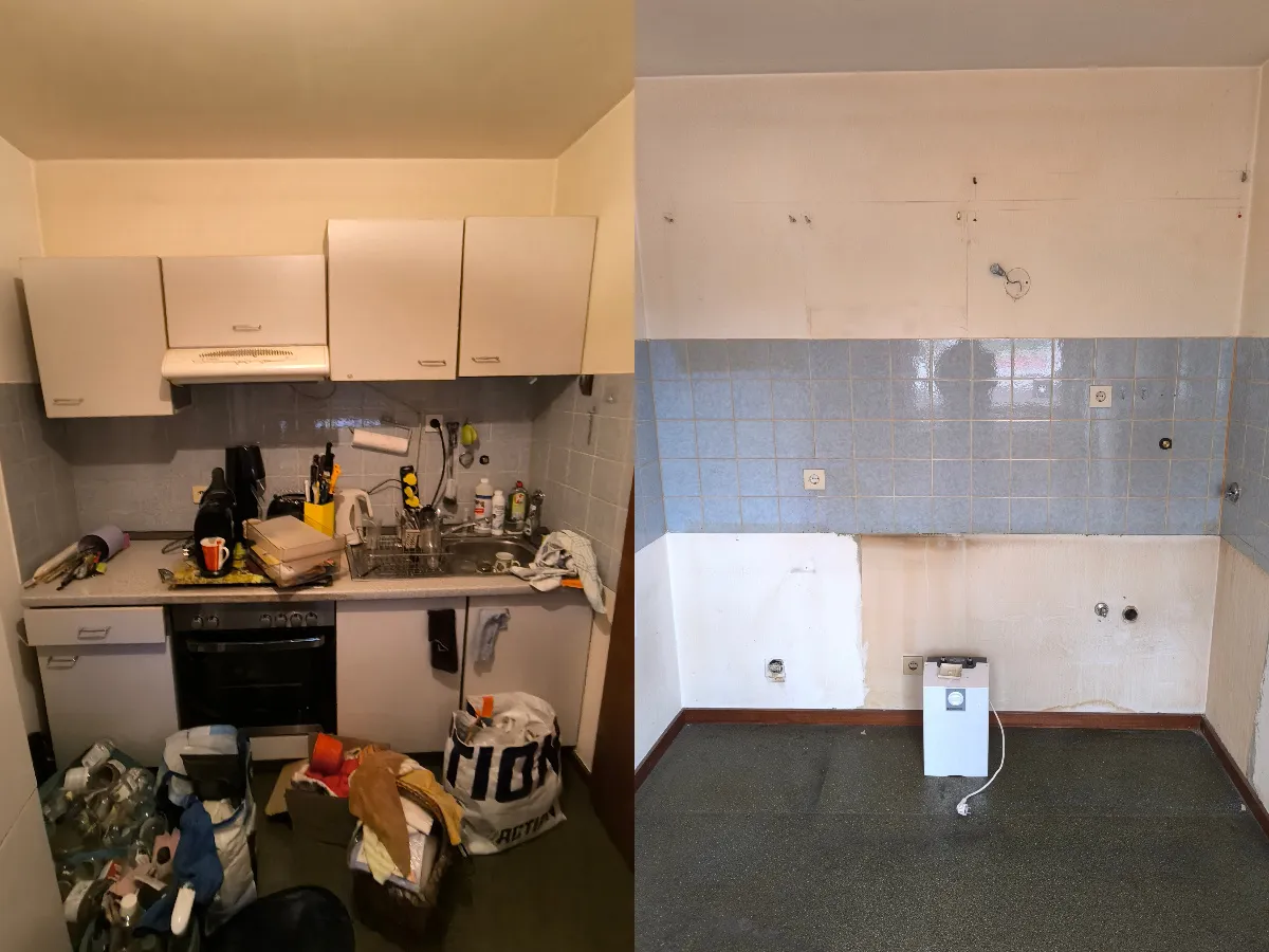 Küche Entrümpelung Vorher Nachher